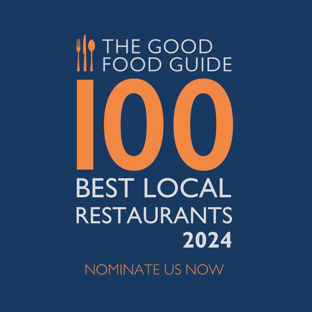 There’s still time to nominate us in The Good Food Guide’s 100 Best Local Restaurants 2024! 📖 If you’ve been to dine with us recently, you can vote for Kanishka at the link below by no later than Wednesday 22nd May 💚 bit.ly/3PZS0if #goodfoodguide #localrestaurant