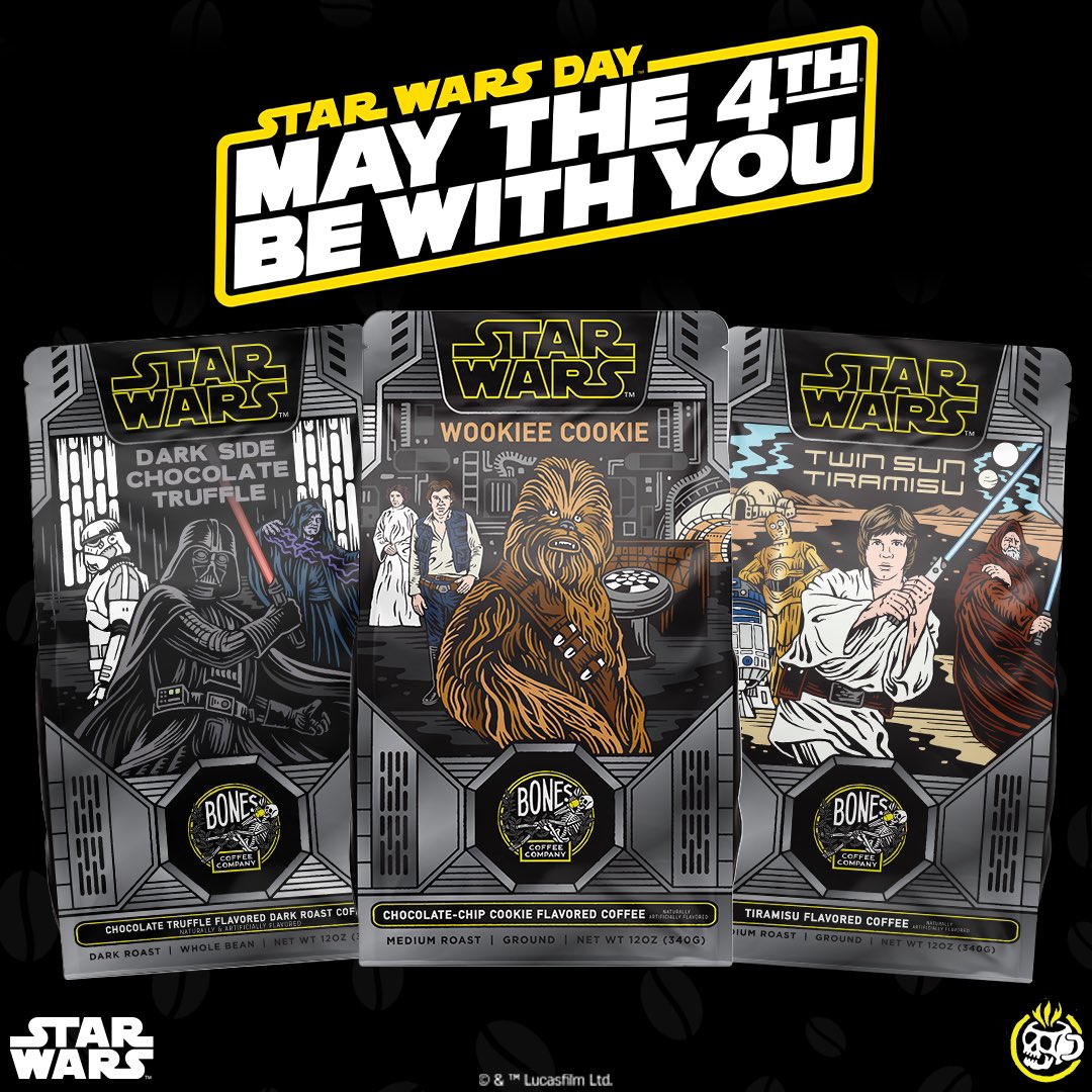 Happy STAR WARS™ Day! ✨ Which coffee flavor are you drinking today? ☕ #Maythe4thBeWithYou