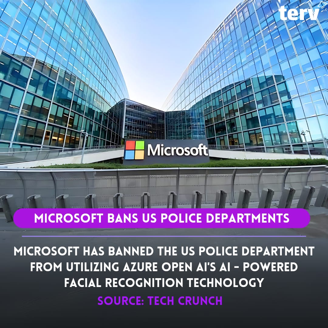 Microsoft blocks police from using facial recognition AI in US.❌

Microsoft just said no to police use of its facial recognition tech in the US. 🚔👥🛑

Is this the right call?  Let us know in the comments!

#PoliceReform #FacialRecognitionAI #TechNews #AIRegulation
