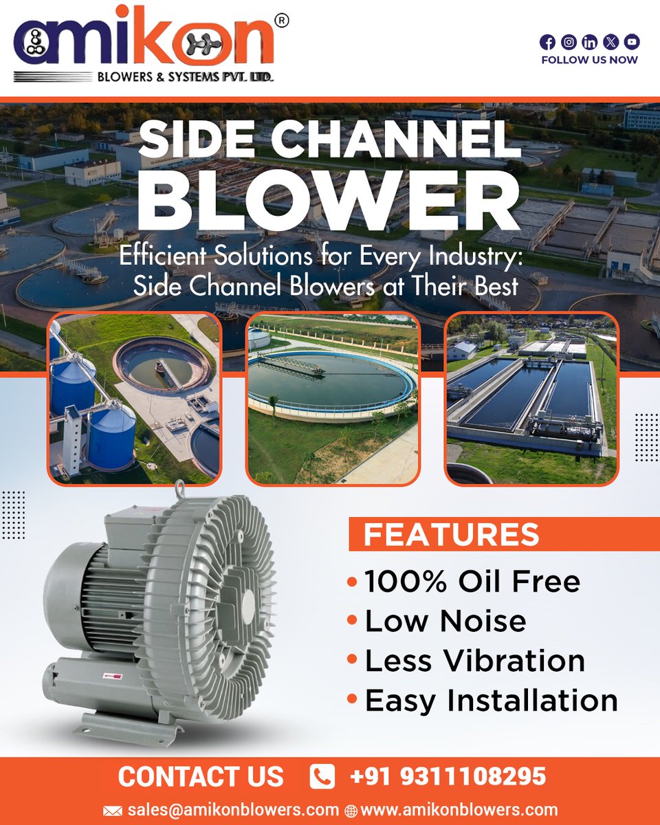 Harnessing the power of side channel blowers to elevate efficiency.
.
.
.
#amikon #amikonblower #sidechannelblower #sidechannel #airflow #dynamics #PowerandEfficiency #BlowerInnovation #IndustrialRevolution #RotaryBlowers #TwinLobeBlowers #IndustrialBlowers