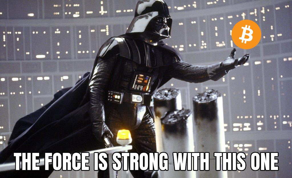 Darth Vader's got his eyes on #Bitcoin 👀 🔥