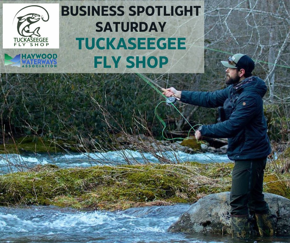 Business Spotlight Saturday: Tuckaseegee Fly Shop. These folks know the Pigeon & our waterways & support our efforts year round, with volunteers, event sponsorships, or spreading the word & raising awareness on issues impacting the water quality. Be sure to stop by & say hi!