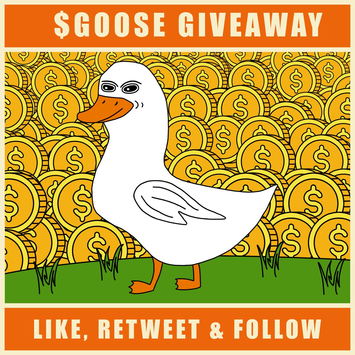 💰 🚨 #GIVEAWAY 🚨 💰 $100 in 48H Like, RT (Quote), Follow us To win write positive quote with tags $GOOSE and #GOOSED, also tag +3 people 🪿 🪿 🪿