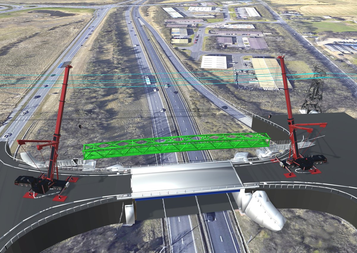 A £13.5m scheme to improve the A19/A182 junction near Jade Business Park has reached an important stage, with road closures planned for May and June to allow a new pedestrian and cyclist footbridge to be installed. Find out more: tinyurl.com/26a9t7rb