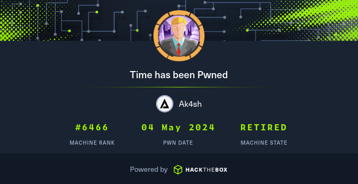 🛡️365 Days of Hacking🛡️ 🔒 Day [125] 🧩 Machine: [Time-HTB] 🌟 Difficulty: [Medium] 🔍 Summary: [JSON parser web app, based on Java, CVE-2019-12384 through error messages. Exploited JSON deserialization vulnerability for shell. Script running as root, world-writable.]