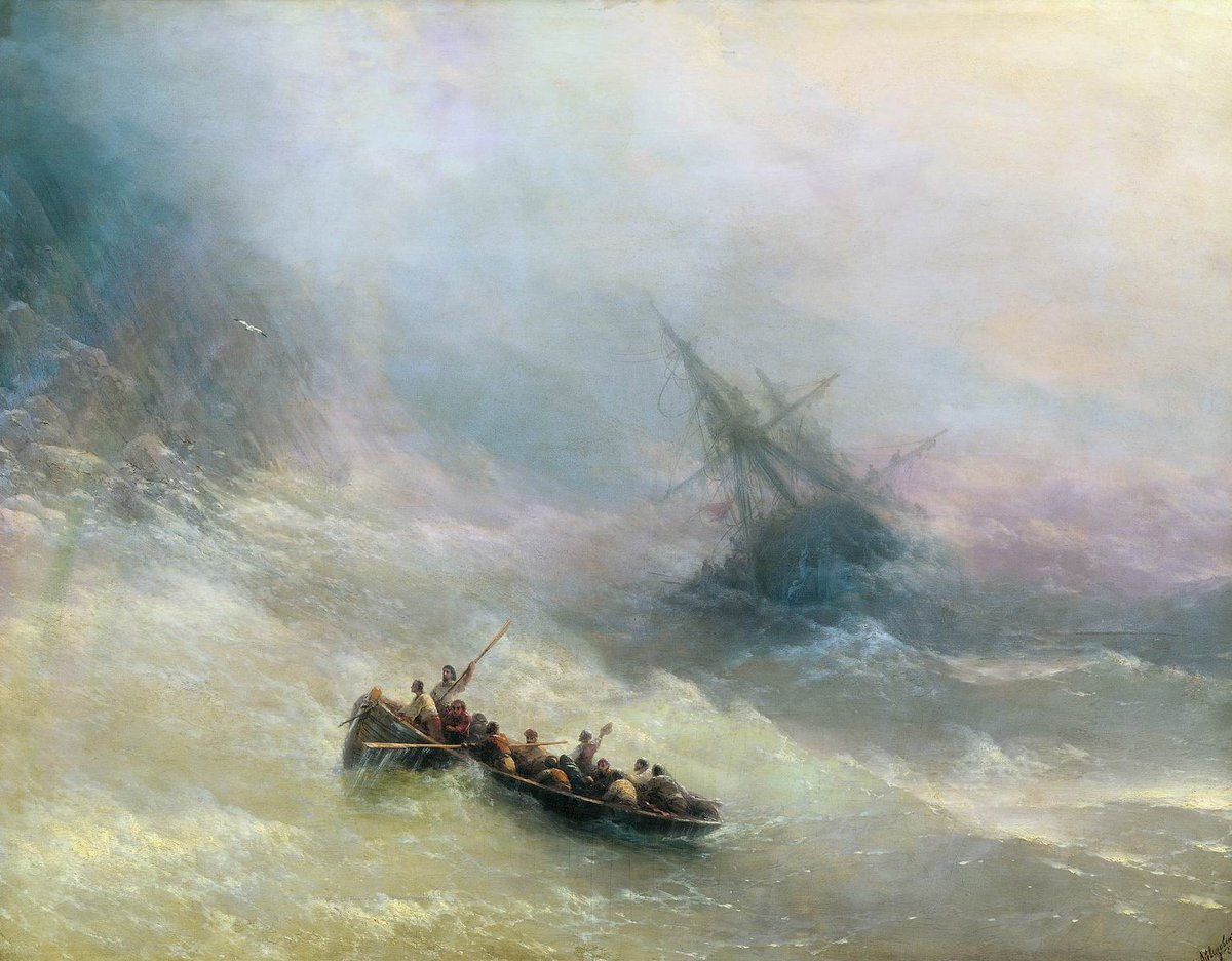 5 mai 1900 : mort de l'un des plus grands peintres de marine, Ivan Aïvazovski. Il savait peindre la transparence de l'eau.