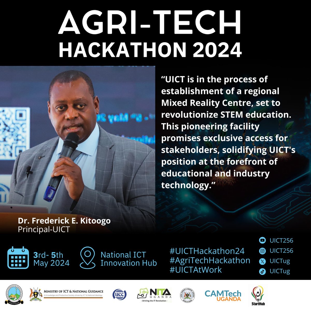 Long & Short Courses & certifications, to support Agri-Tech includes, Machine Learning & Artificial Intelligence for utilization in Agriculture, Healthcare, Education, Finance, Tourism, Oil & Gas. Data Science, Management, & Analytics, & many more. #UICTHackathon24 #UICTAtWork