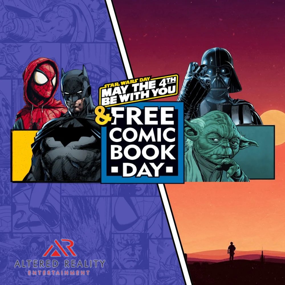 A day like today only comes around every few years. May the Fourth be with you all on this Free Comic Book Day! Join our street team today at the Toy Vault in Warwick Mall in Rhode Island from 12-3! Happy May the 4th! #FCBD #StarWarsDay