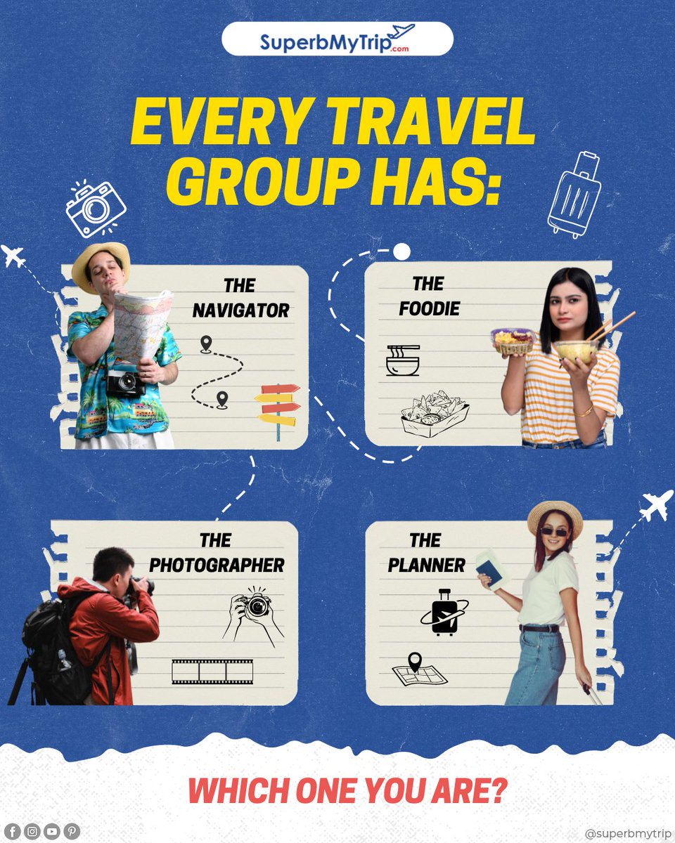 Behind every great trip, there's a team with diverse talents. Who's who in your travel squad?🗺️

Comment and tag your friends.🏷️

#tripwithfriends #trippyvibes #travelwithfriends #friends #friendsmemes #boystrip #girlstrip #tripplanning  #tripplanner #travel #superbmytrip