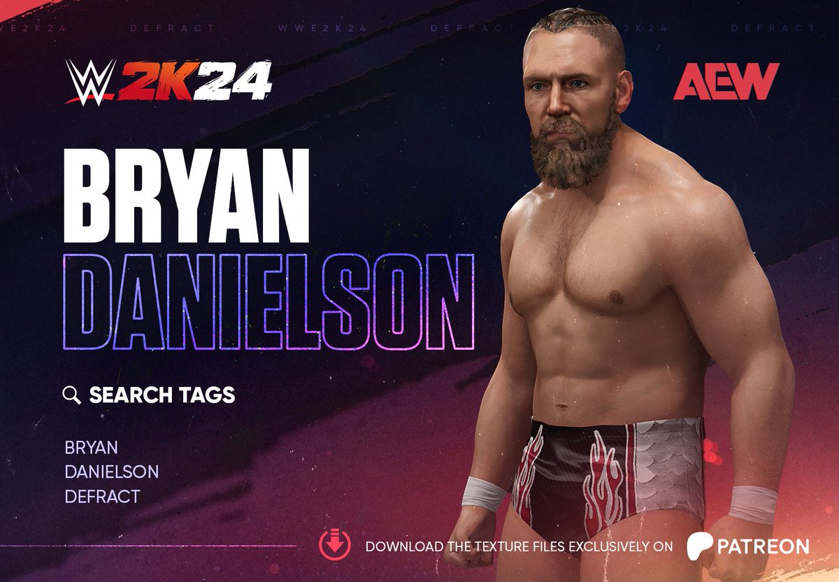 Bryan Danielson is available now on Community Creations 🇺🇸🐉 🔍Use the search tags: - Bryan - Danielson - Defract Huge thanks to @BigRighteous for the moveset! 🤝