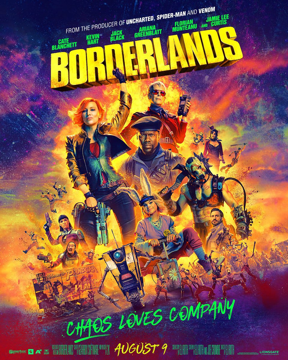 Pôster de Borderlands lançado na CCXP México Estreia em breve nos cinemas #Borderlands #CCXP #CCXPMexico