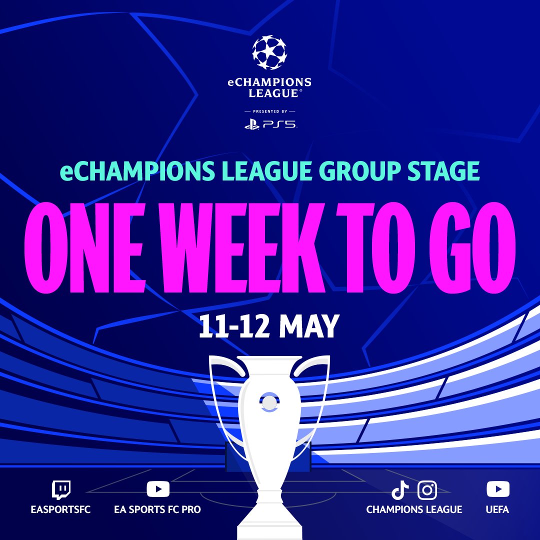 One week to go until the #eChampionsLeague Group Stage. 

#FCPro