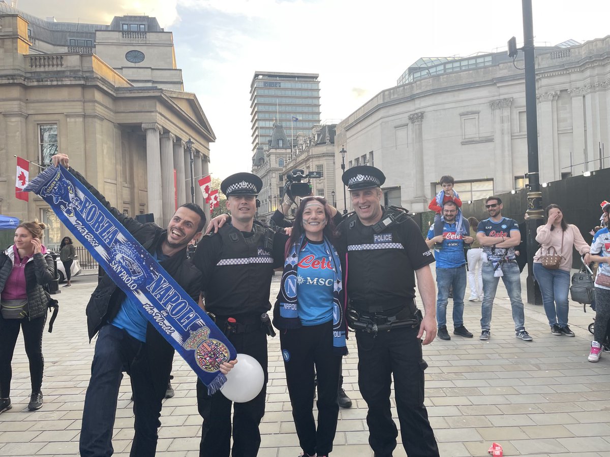 We partied in Trafalgar Square (on 7th) and we had a blast 💙
#ForzaNapoliSempre