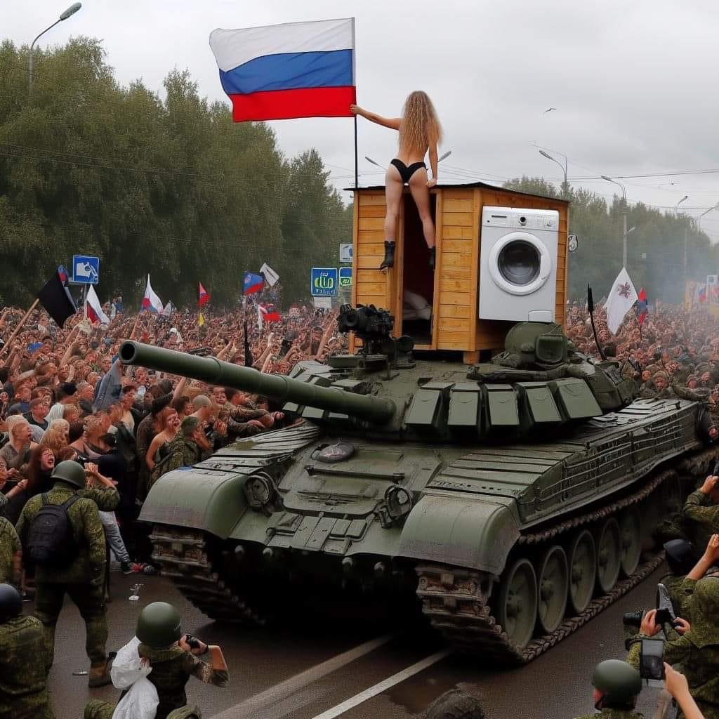 The Russian Army in its “future glory.”