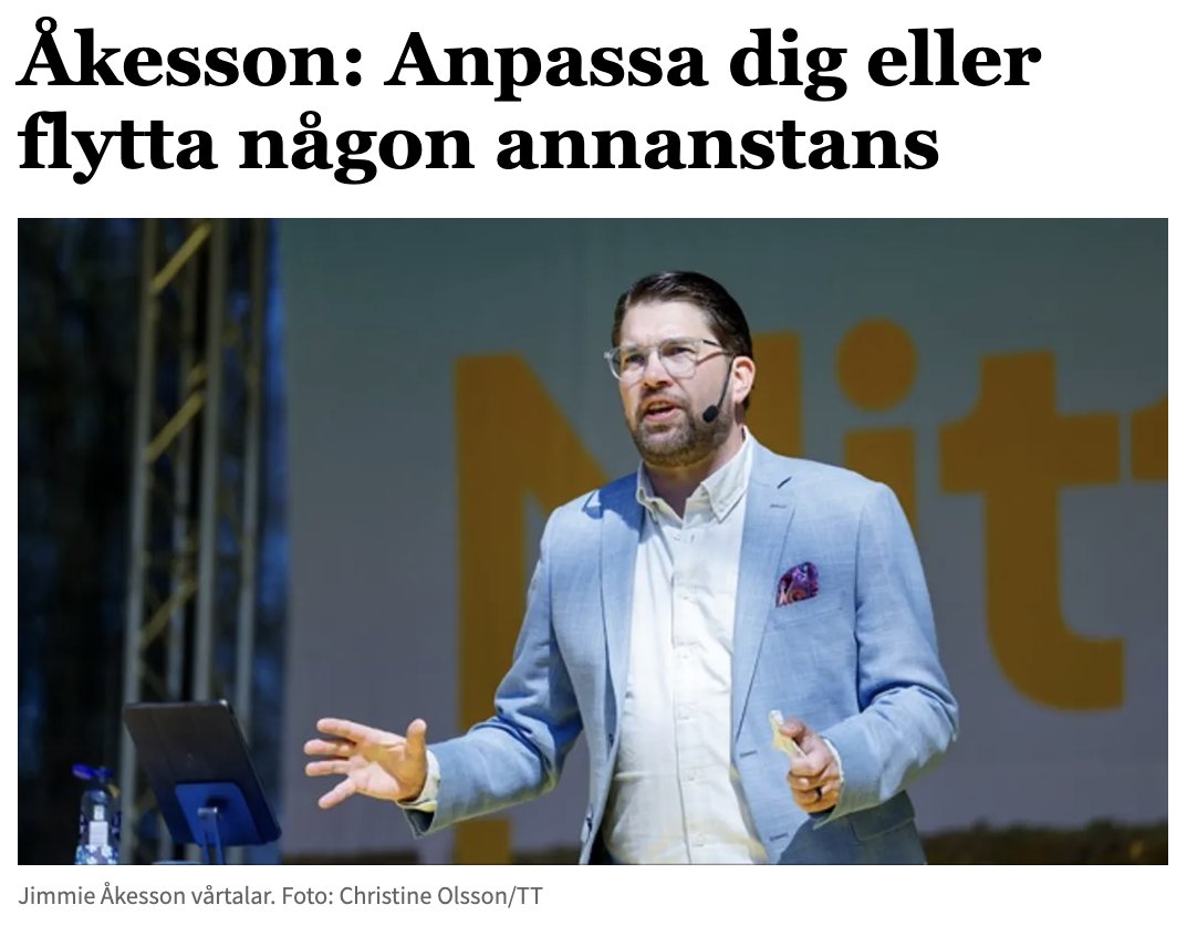 Åkessons hårda attack på S: Det är bara att titta på vad Socialdemokraterna gjort de senaste decennierna och sedan gör vi precis tvärtom.
bulletin.nu/akesson-anpass…