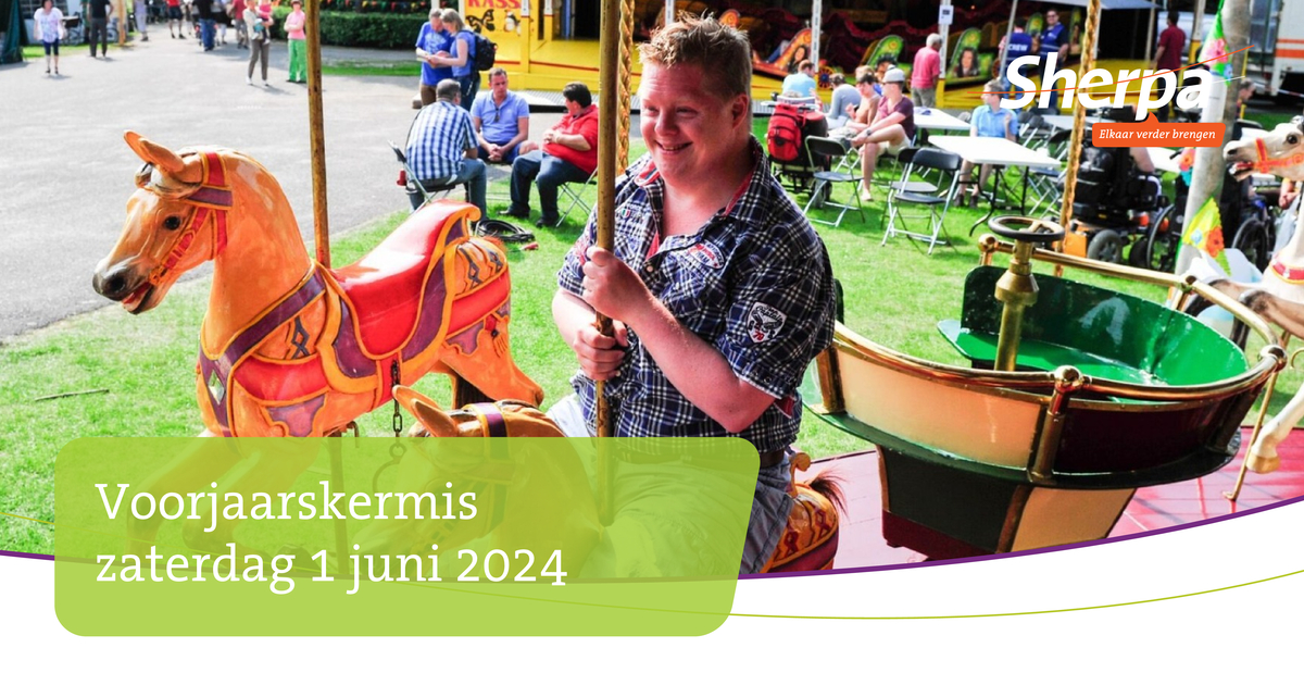 Wil je touwtje trekken, in de rups of de draaimolen. Of wil je knuffelen met de dieren van de kinderboerderij? Het kan allemaal van 11.00 tot 17.00 uur tijdens de voorjaarskermis in Woonwijk Eemeroord (Geinstraat, Baarn). Meer informatie op bwww.sherpa.org