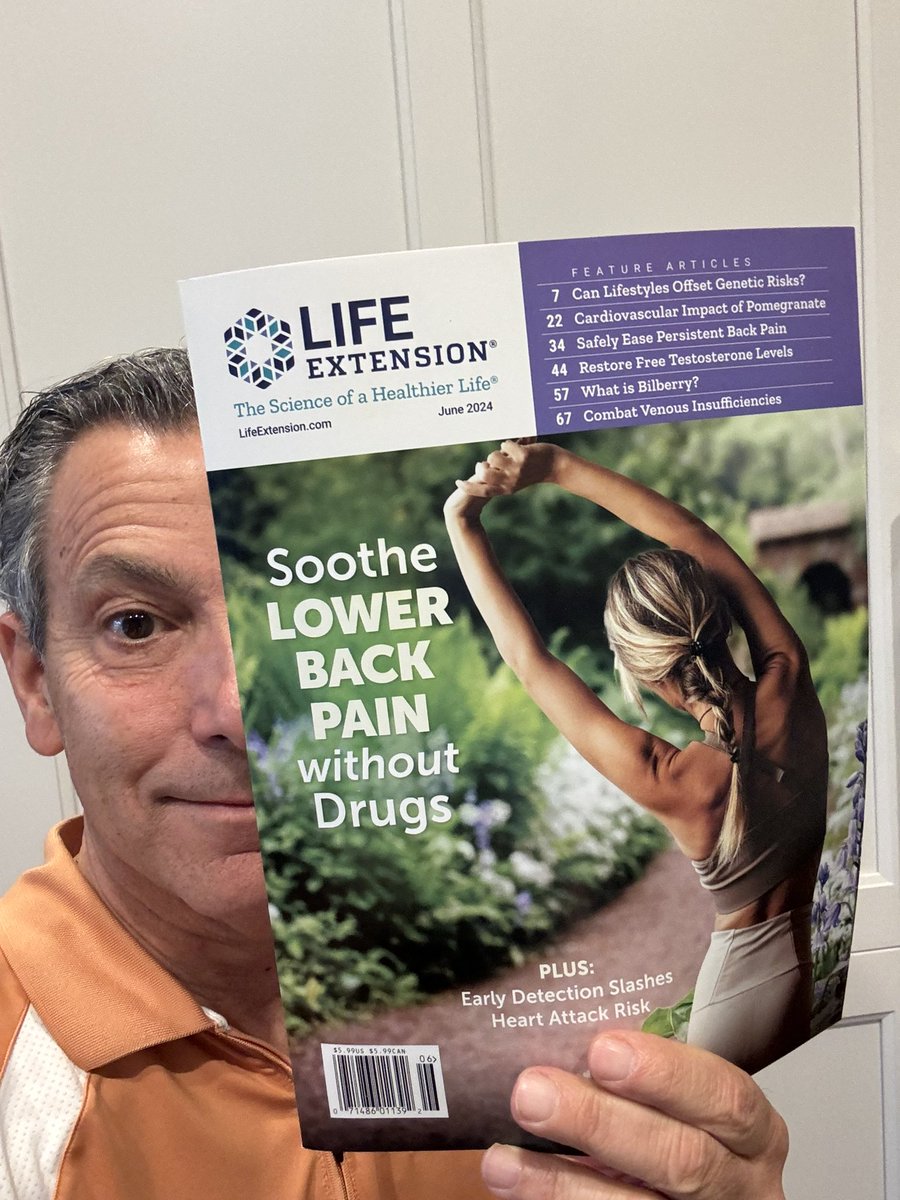 Honored to be appointed to the scientific advisory board of @lifeextension .  This magazine has had a BIG impact on my career. Have you ever read it? #science #longevity #health #supplements