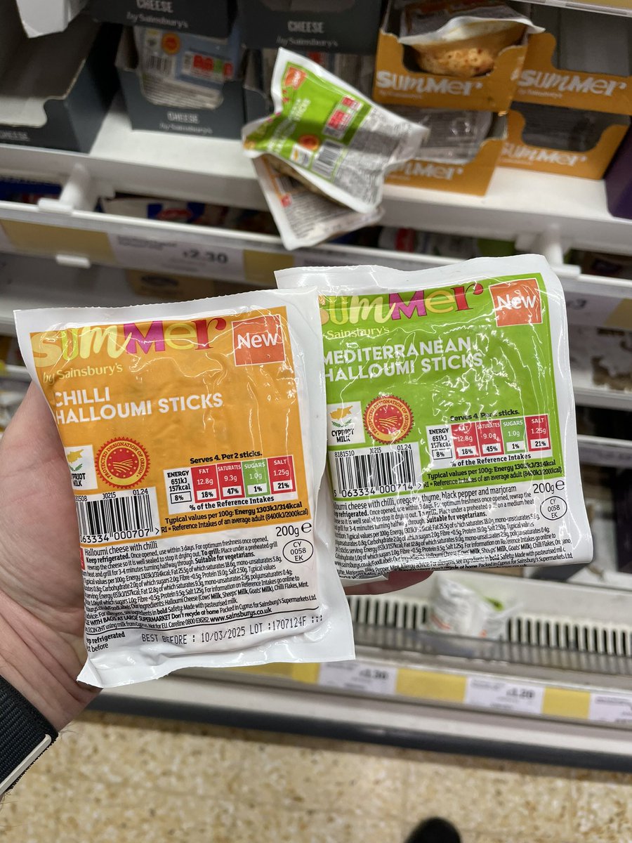 Cheese Melts and Halloumi Sticks! ☀️ At Sainsbury’s @sainsburys #sainsburys #cheesemelts #cheese #burgercheese #halloumi #summer #wellthisisnew