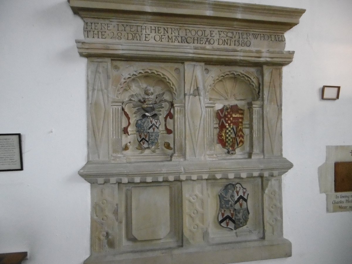#Ditchling #Sussex church of #StMargaretofAntioch memorial to #HenryPoole d 1580