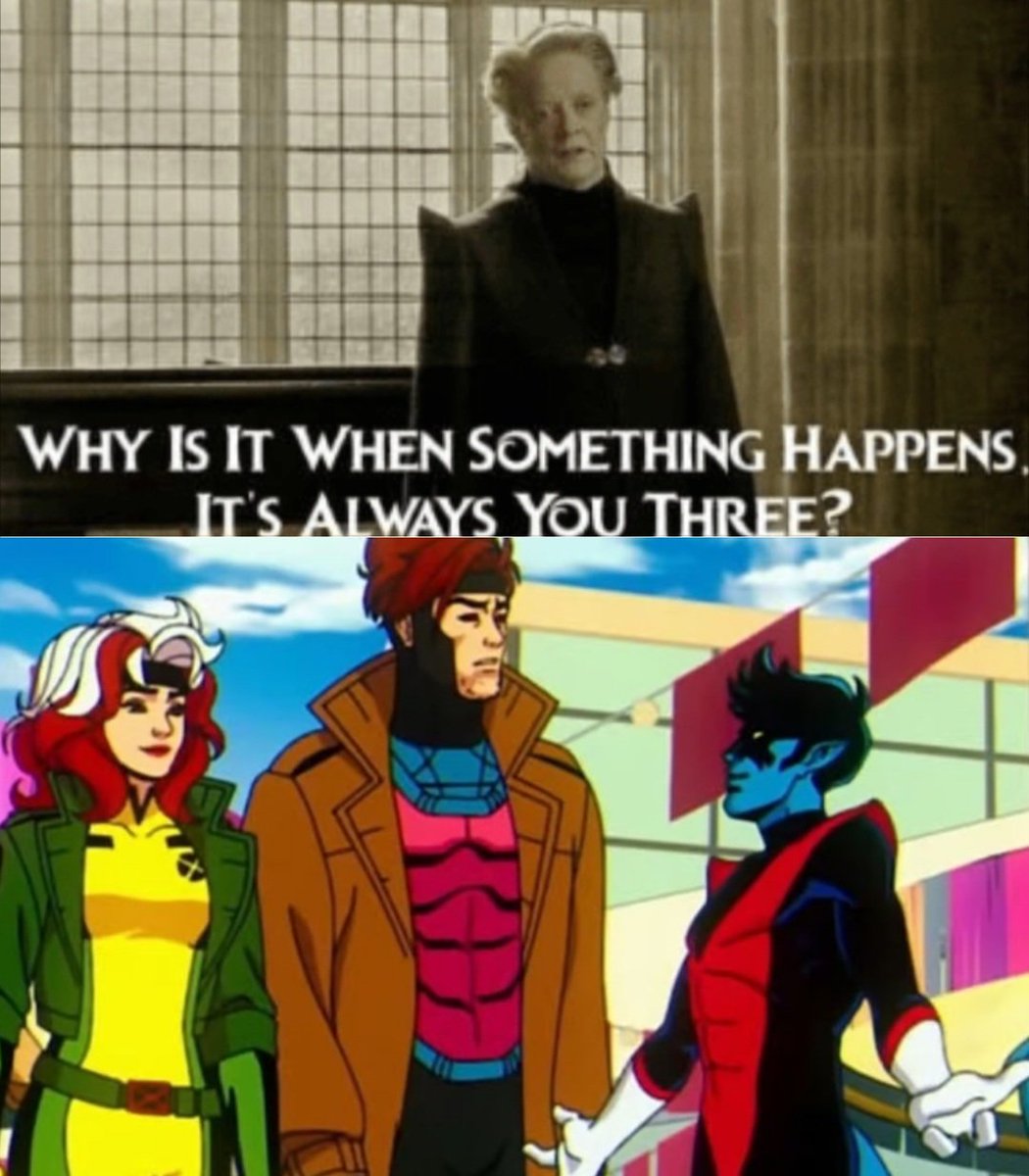 The chaotic trifecta. 

And I miss them together. 

#gambit #rogue #nightcrawler #xmen97 #remylebeau #annamarielebeau #kurtwagner #justiceforgambit #xmenmemes #xmenmeme #xmentas #xmentheanimatedseries