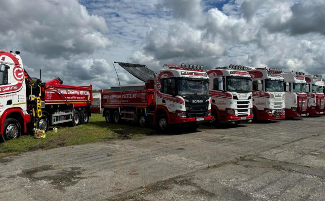 Gavin Griffiths Red and White army in Pembrokeshire. Huge thanks to our drivers and families for giving up their time at the Celtic Truck Show to promote the brand. It’s appreciated and we hope you have a fantastic time at the show. 🔴⚪️