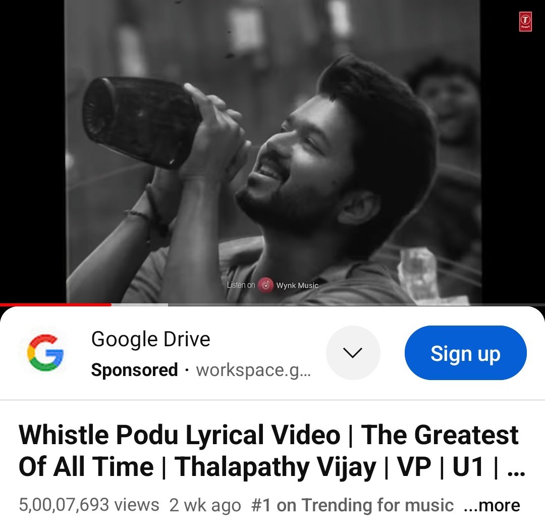 #WhistlePodu from #GOAT #TheGreastestOfAllTime has crossed the 50 Million views count mark. Congratulations #YuvanShankarRaja #VenkatPrabhu & team. 

#AGS25