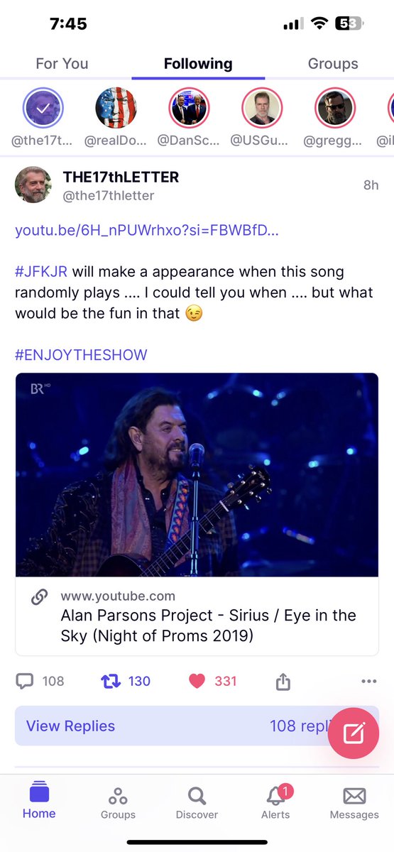 youtu.be/6H_nPUWrhxo?si…

#JFKJR will make a appearance when this song randomly plays .... I could tell you when .... but what would be the fun in that 😉 

#ENJOYTHESHOW