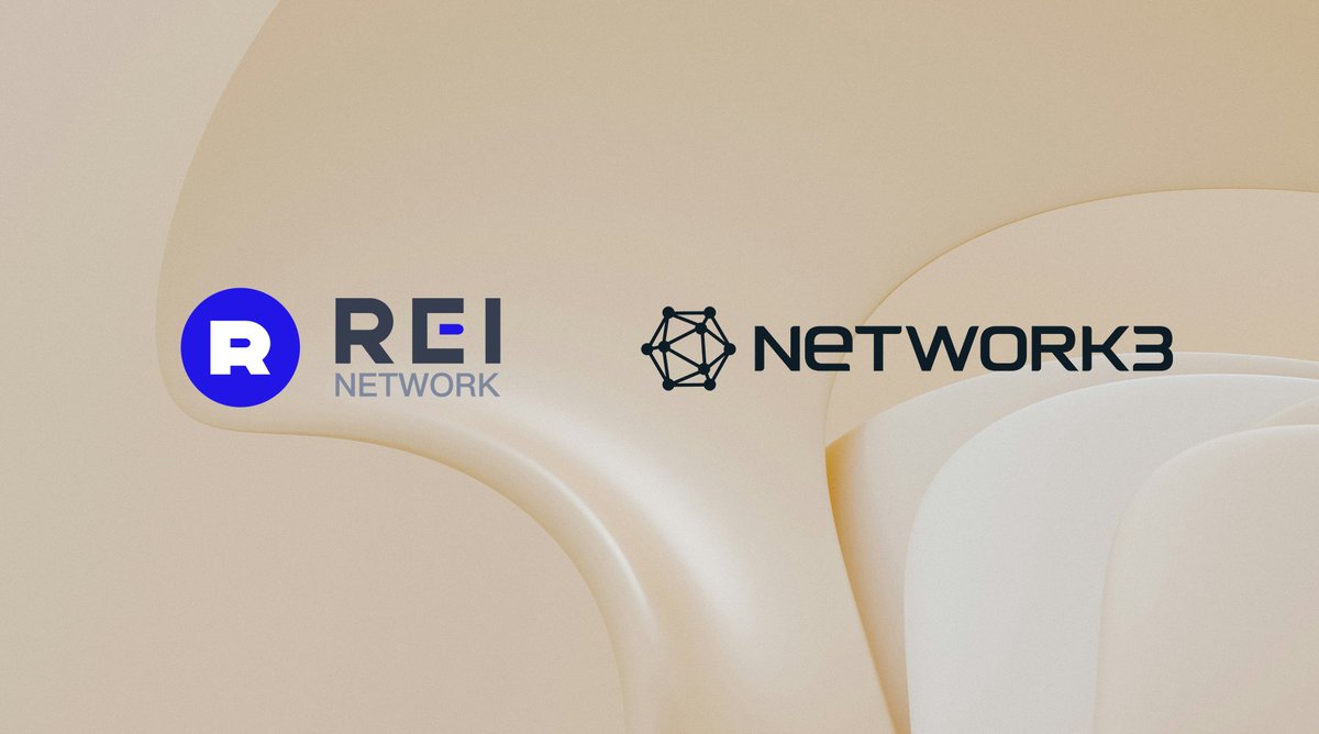 🤝 We're thrilled to announce the partnership between REI Network and @network3_ai! By leveraging REI's EVM-compatible blockchain, Network3's AI Layer2 can now scale AI model training/validation worldwide with lower costs, increased efficiency, and enhanced safety! Stay tuned…