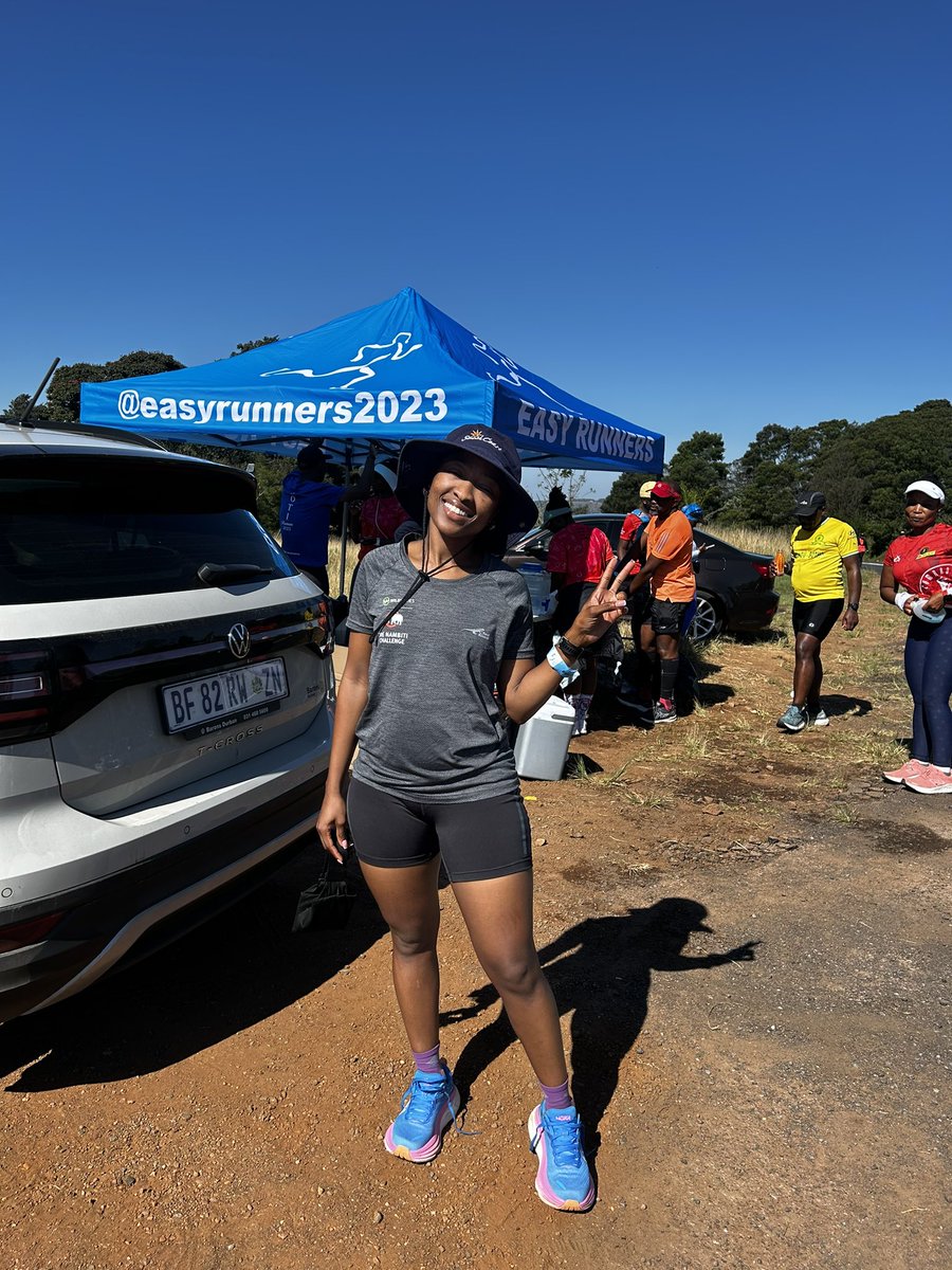 Me at the top of Inchanga after the route tester today✌🏾😁….it was tough😭