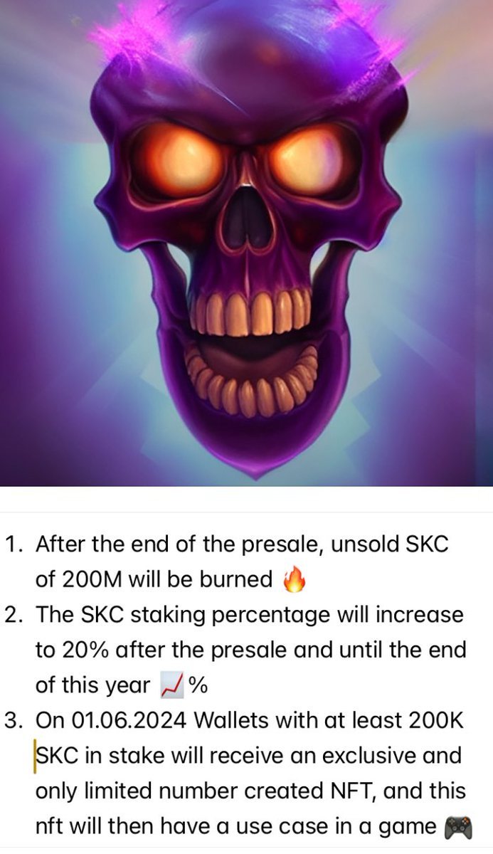 Reminder! ITO #SkullKleverCoin gives you extra benefits! 🔥 Don't miss your chance! 💫💀💫
