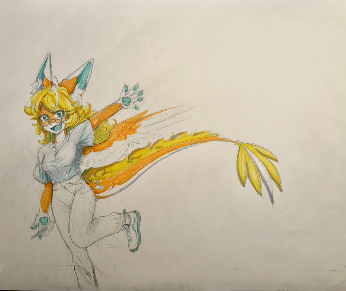 My fursona that I drew in school :)
【Old post】(scheduled post)
.
#furry #fursona #furryoc #furryart #anthro #anthroart #oc #orginalcharacter #ocart #characterdesign #art