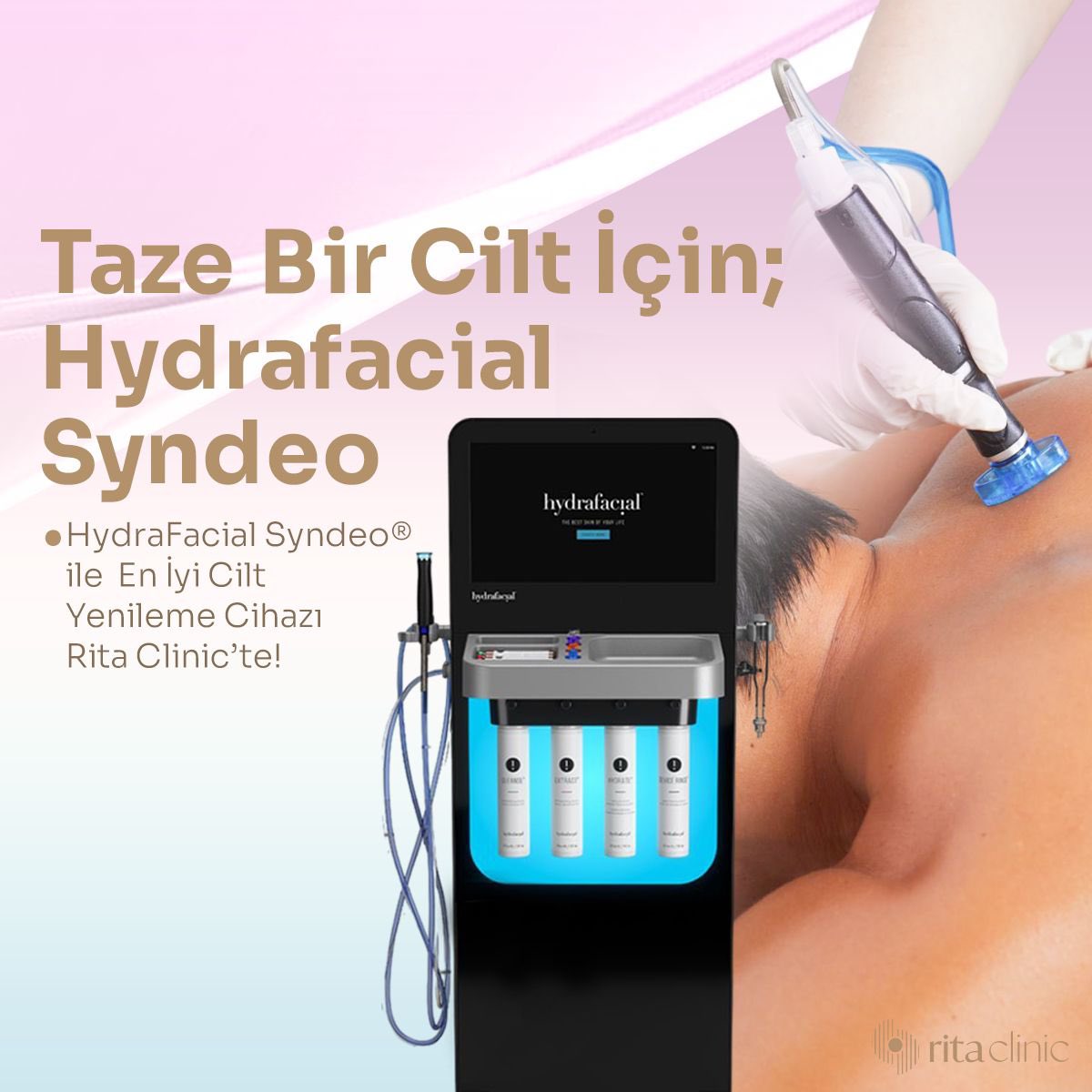 🫧Taze Bir Cilt İçin; HYDRAFACIAL SYNDEO 🫧

Hydrafacial Syndeo ile en iyi cilt yenileme cihazı Rita Clinic’te!