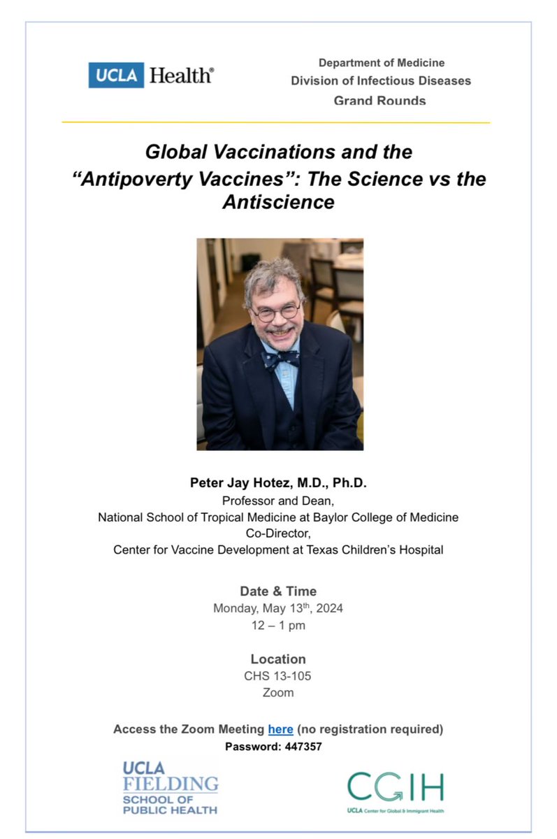 @APHL @SciPhilOrg 4/n May 13 @UCLA @UCLAHealth @UCLASPH in Los Angeles CA