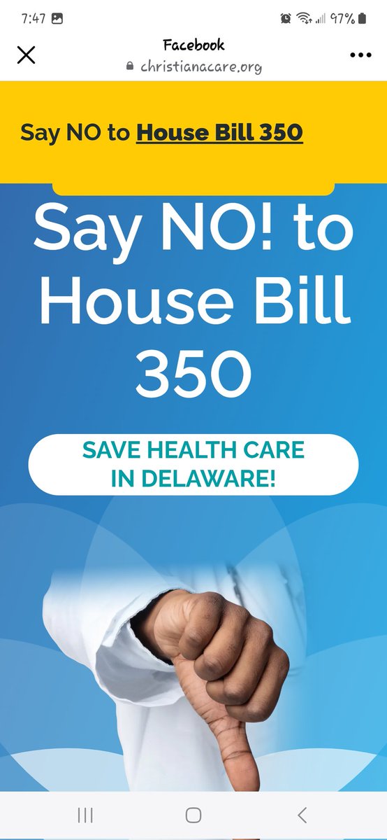 Health equity matters. Hospitals don't want to cut services but House Bill 350 will cut $360 million from budgets on day one. Tough choices will have to be made. Urge legislators to vote no on #HB350 and see other ways to take action, here: ow.ly/25Bn50RrjSS #netde #VoteNo