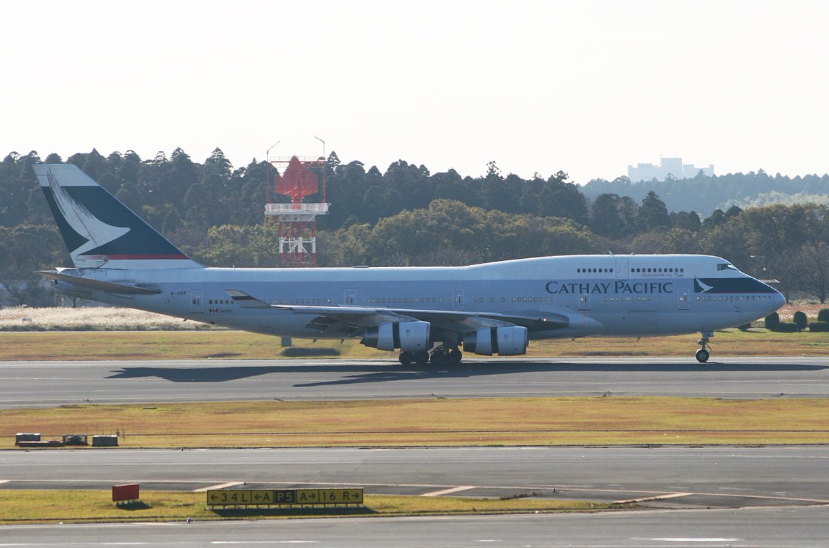 キャセイパシフィック航空　ボーイング747-400　B-HOR　成田国際空港　2006年11月21日