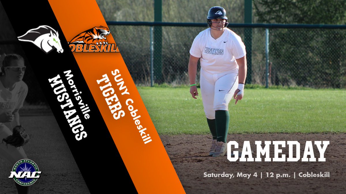 GAMEDAY! Softball hits the field for the regular season finale at Cobleskill! Tune in as action starts at 12 and #LetsGOMustangs #RunAsOne