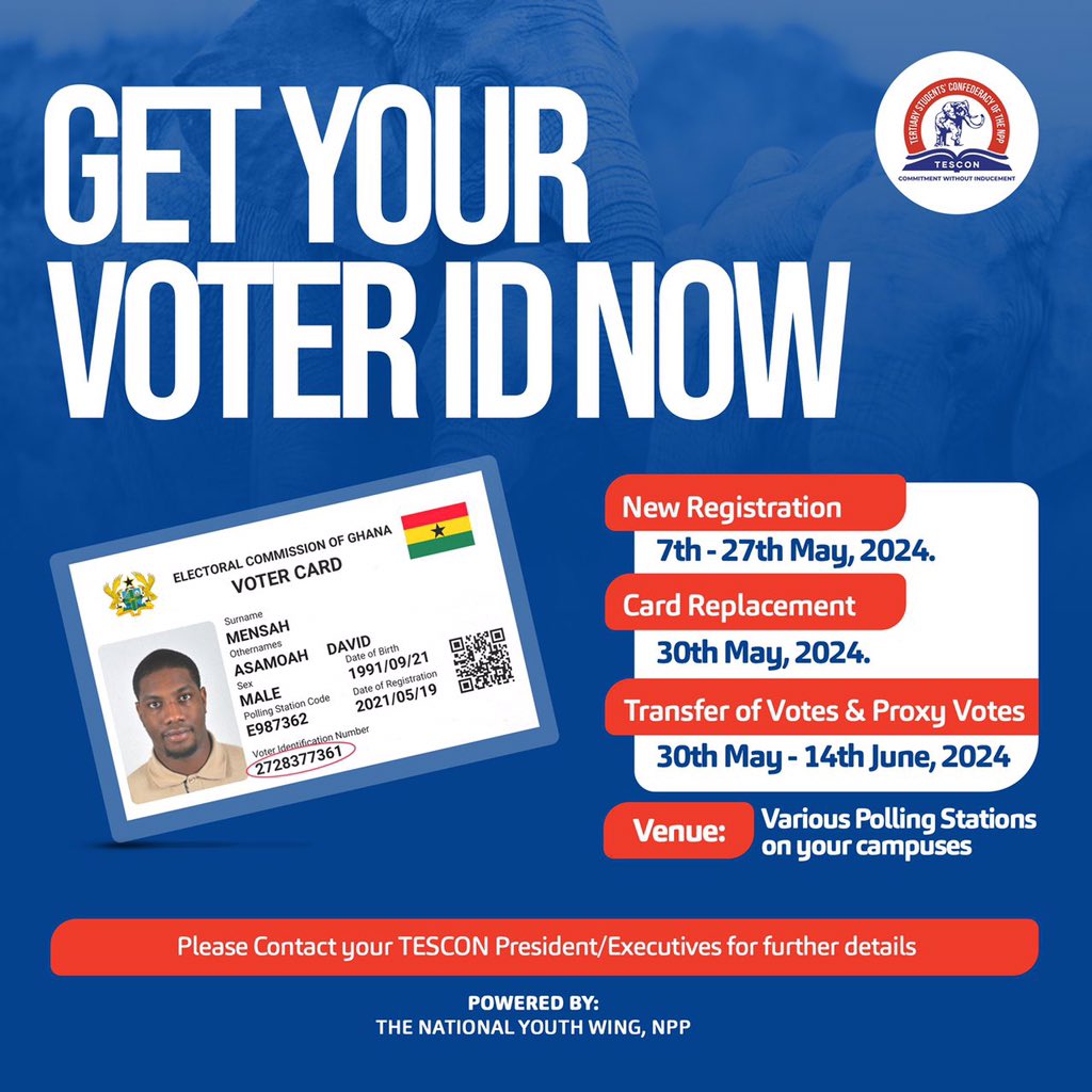 IssahMuhammad2's tweet image. Get your voter ID right away