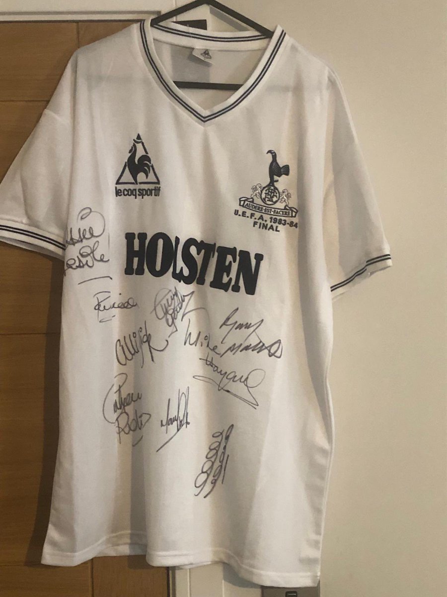 Signed 1984 UEFA Cup winners @SpursOfficial shirt £5 a raffle ticket DM me if interested