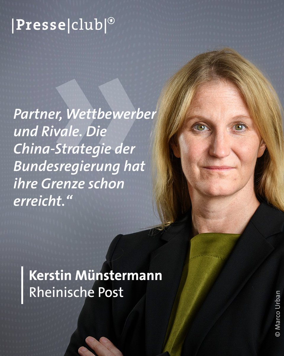 Für Teile der deutschen Autoindustrie scheint China gar eine zweite Heimat geworden zu sein. Doch der Umgang der Bundesregierung mit dem Land lasse zu wünschen übrig, meint @KMuenstermann. #presseclub