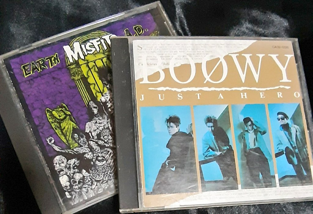 MISFITS / EARTH A.D.
からの
BOФWY / JUST A HERO

懐かしいやろ
#今聴いてる 🎧
#NowListening 🎶