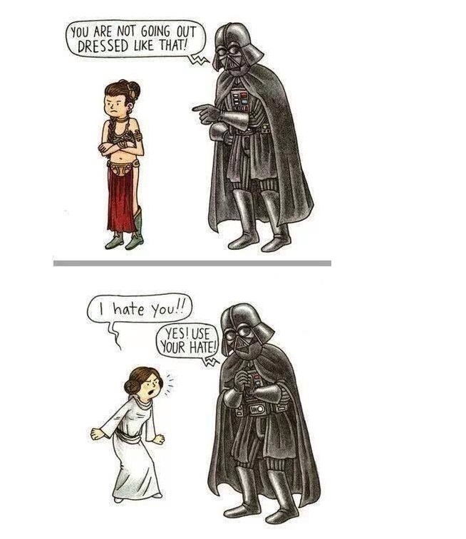 #Parentingtip by #DarthVader: 
'Always show your kids the limits. Trust me, I've mastered the art of setting boundaries... just ask the little princess. #MayThe4thBeWithYou!' 
#TheOmniverse #Parentingtips #StarWars #MayThe4th