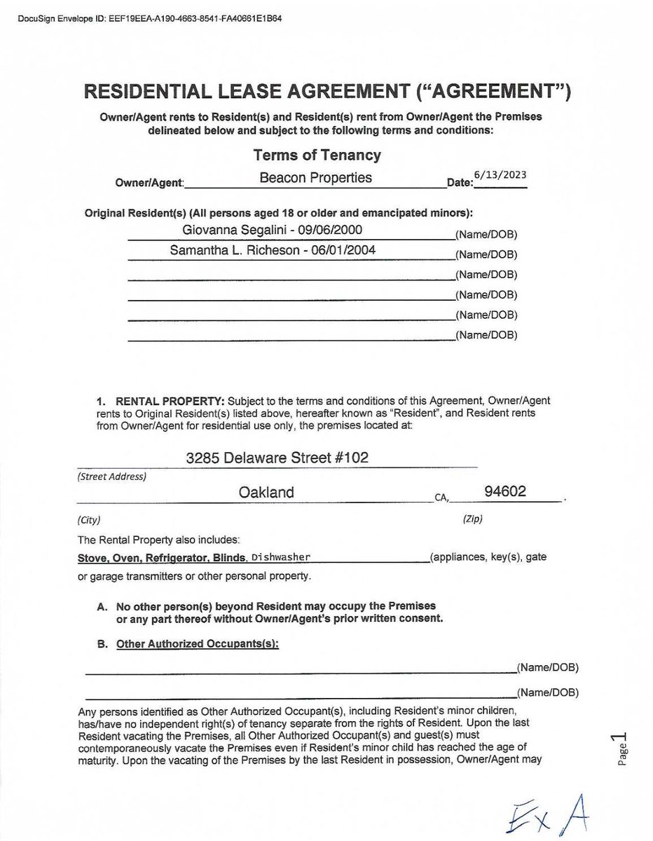 Filed yesterday: AFL PROPERTIES, LLC vs SEGALINI, et al. (24CV074124)
Category: Breach of Rental/Lease Contract (not unlawful detainer or wrongful eviction)     
Type: Civil Limited
#Berkeley #Oakland #SanLeandro