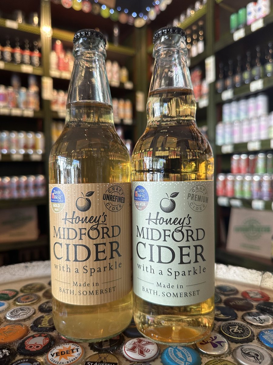 🍏 New Cider 🍎 

We’ve given the Cider Section a bit of TLC this week - in the hope of some sunshine to enjoy it in, and we’ve had a couple of new Cider Makers for our shelves!

First up - @HoneysCider in Bath 
• Milford Cider - Craft Unrefined
• Milford Cider - Craft Premium