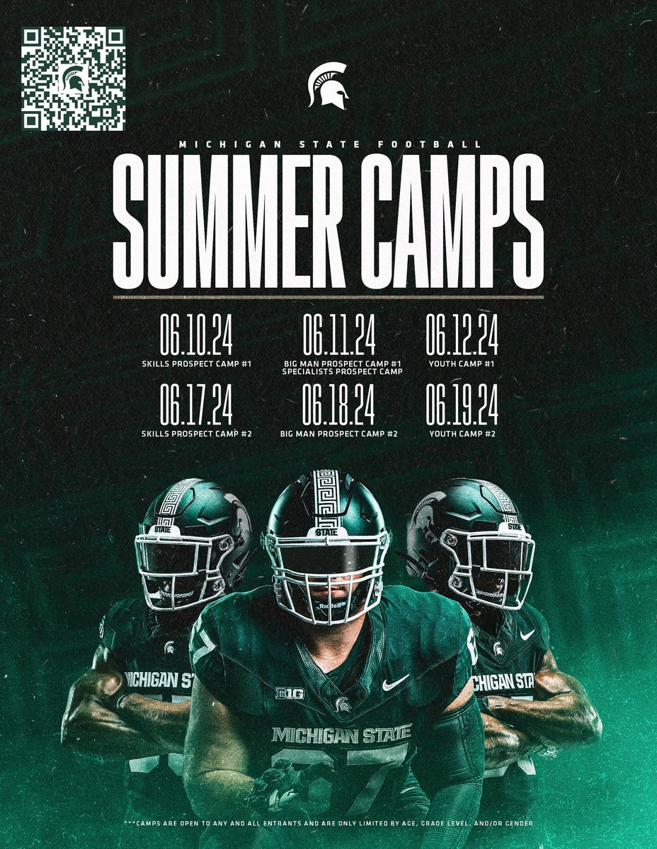 Thanks to @AustinDArmond for the invite to @MSU_Football Camp this Summer ‼️ #GoGreen 

@Coach_Smith @JoeS_Rossi @MalikGill5 @MikeDoc40 @SeanLevyMSU @MSURecruits #GoSpartans ⚔️🟢⚪️
📍East Lansing, Michigan