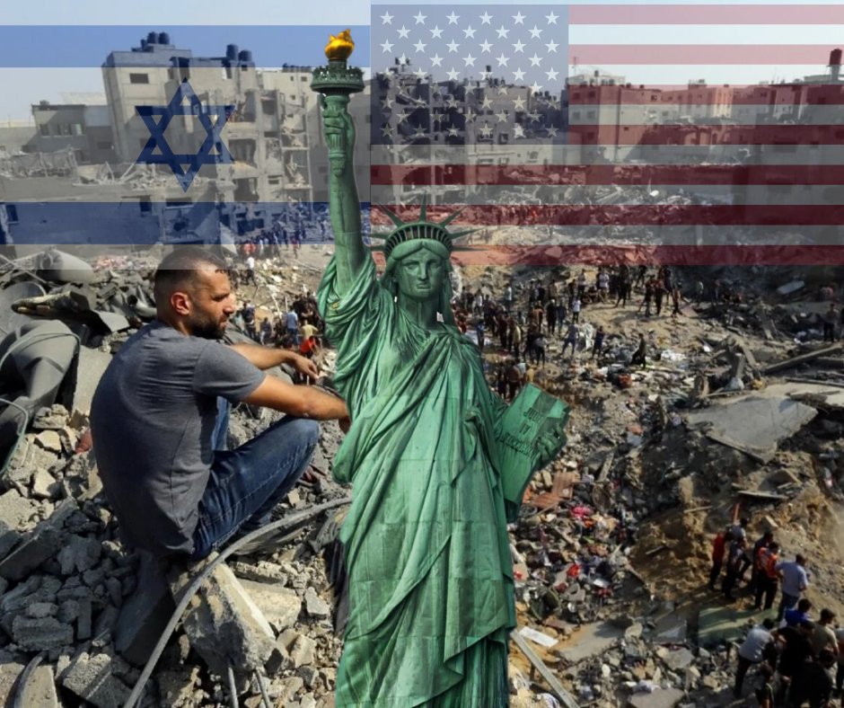 Israel tira las bombas bajo el apoyo de Estados Unidos, Biden es igual de asesino que Benjamin Netanyahu.