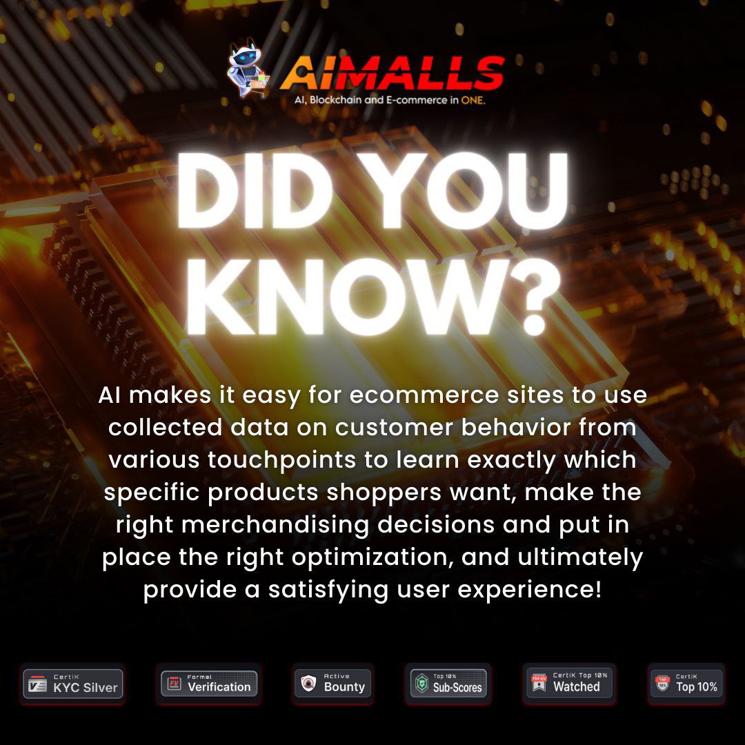 💡Did you know? 👀 🛍️AI makes it easy for ecommerce sites to use collected data on customer behavior from various touchpoints to learn exactly which specific products shoppers want, make the right merchandising decisions and put in place the right optimization, and ultimately