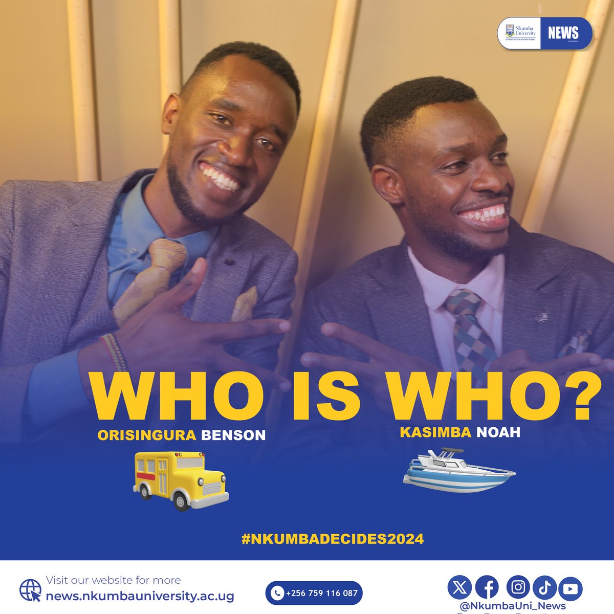 Who is who? For now let it flow #NkumbaDecides2024