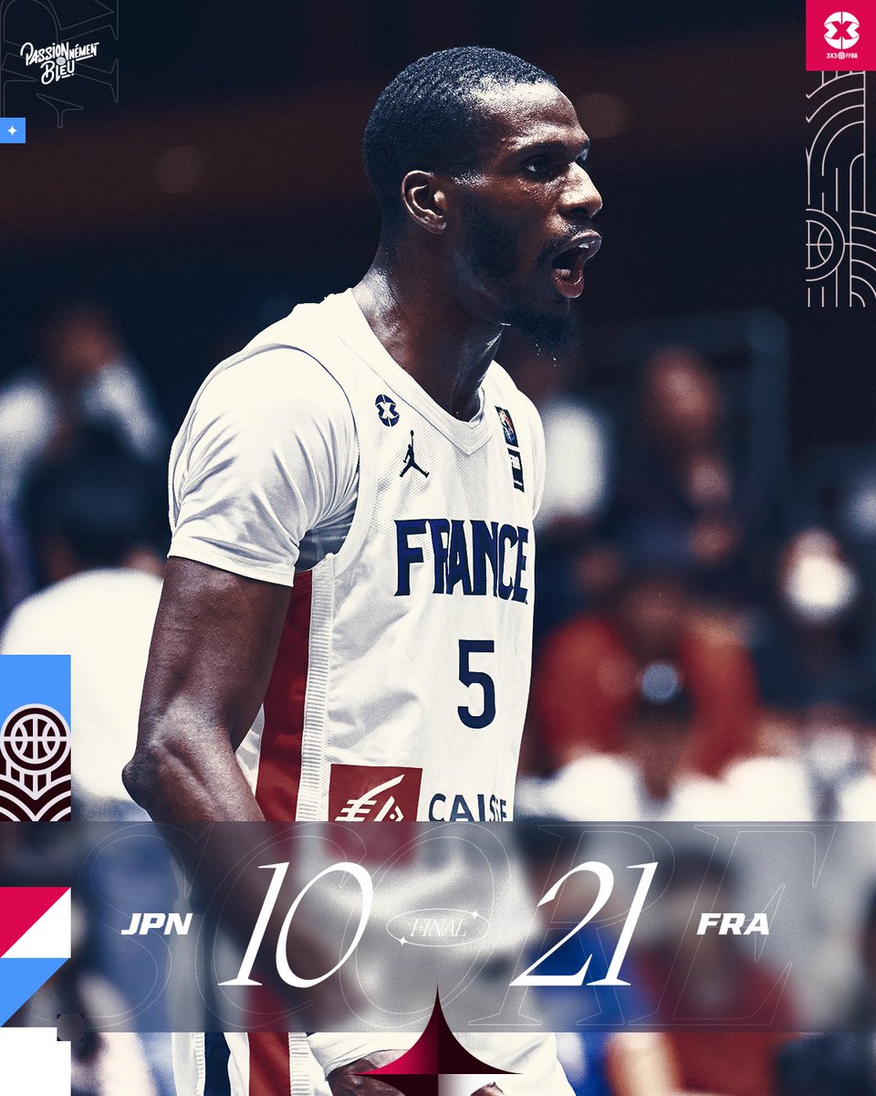 VICTOIRE ! QUALIFICATION ! 😤

Les Bleus se rassurent face au Japon et se qualifient pour les demi-finales du TQO ✅

#FIBA3x3OQT | @ffbasketball 🇨🇵