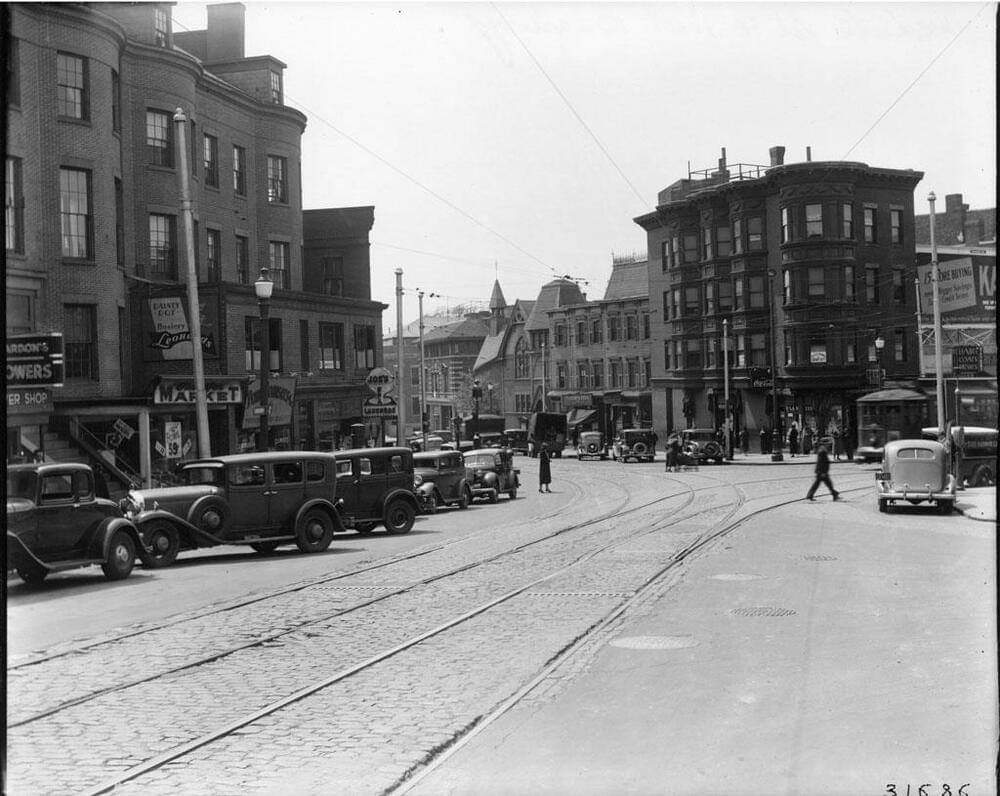 West Broadway & Dorchester Street Southie 1940s.