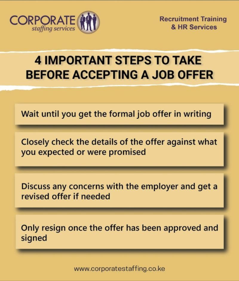 What do you normally do before you accept a job offer?

#JobSearchStrategies #JobOfferEvaluation